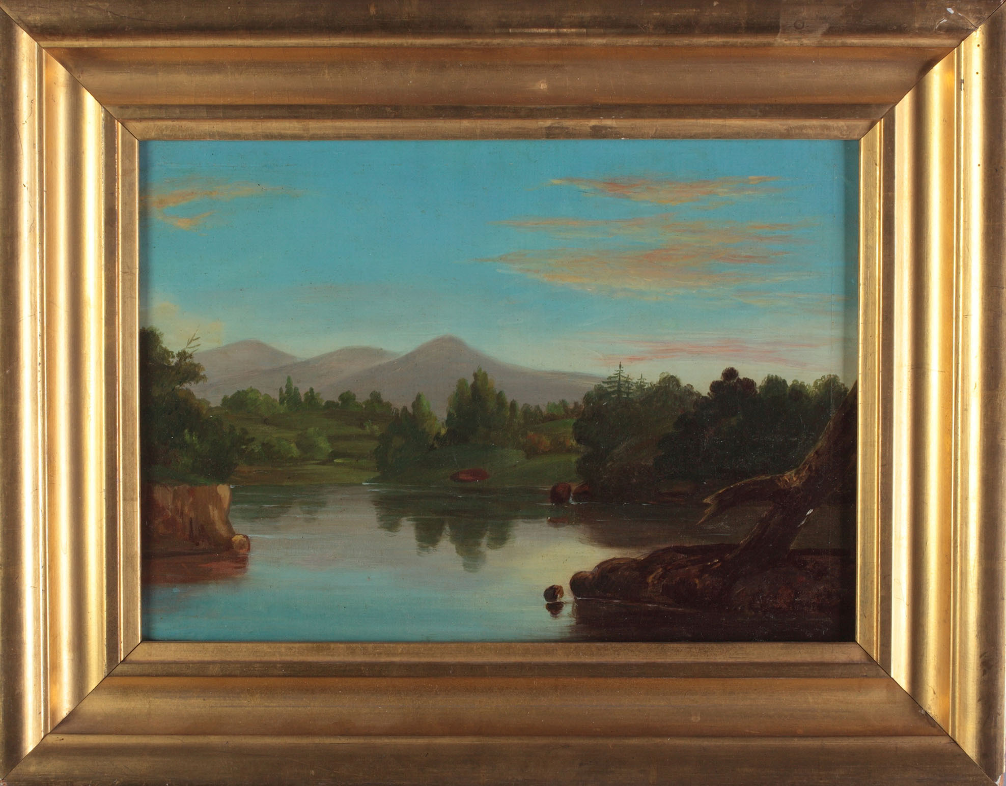 oil painting of Donner Lake by Anna Judah